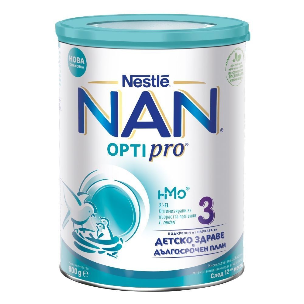 АДАПТИРАНО МЛЯКО ЗА КЪРМАЧЕТА 12-24М 800 гр Nestle NAN Optipro 3 HM-O