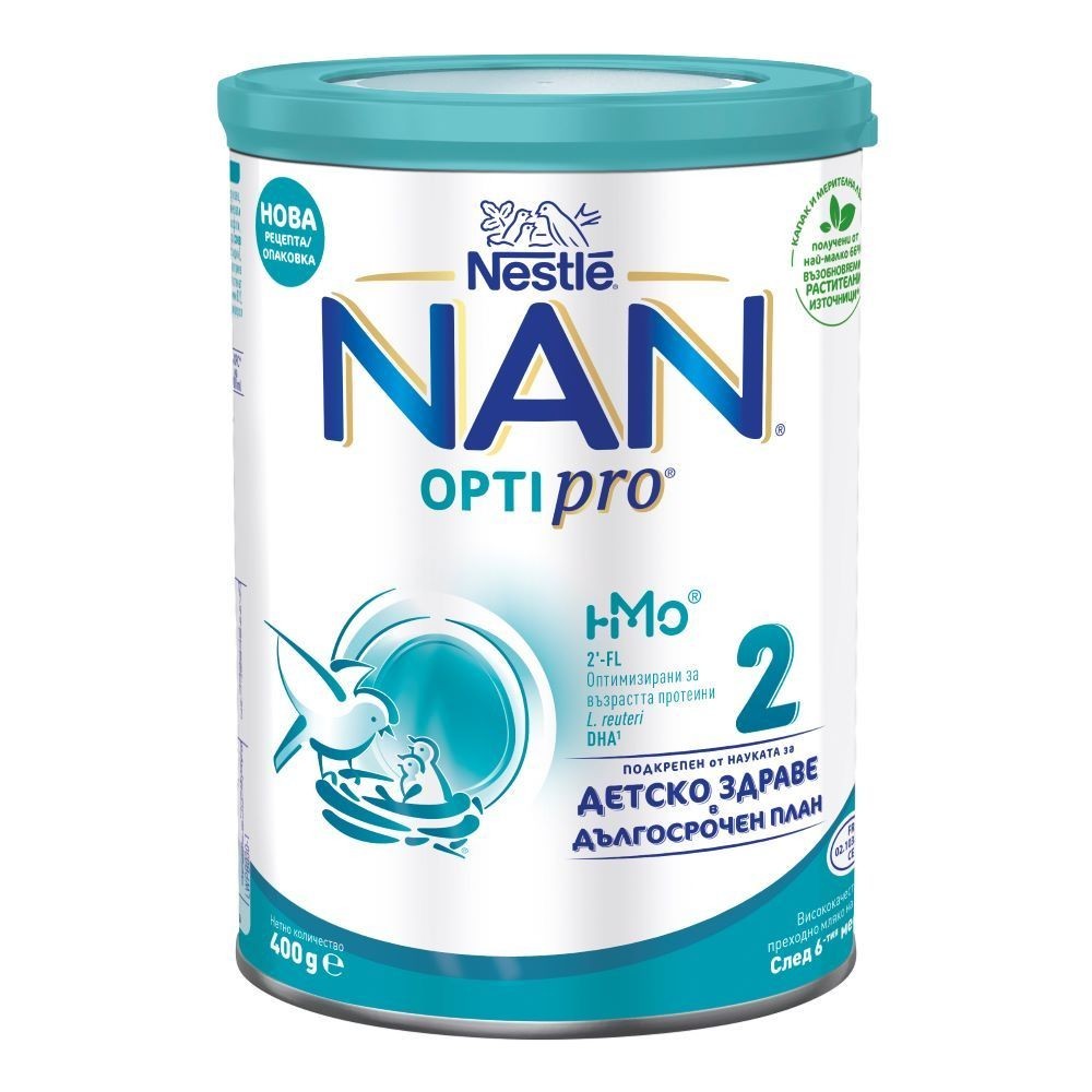 АДАПТИРАНО МЛЯКО ЗА КЪРМАЧЕТА 6-12М 400 гр Nestle NAN Optipro 2 HM-O