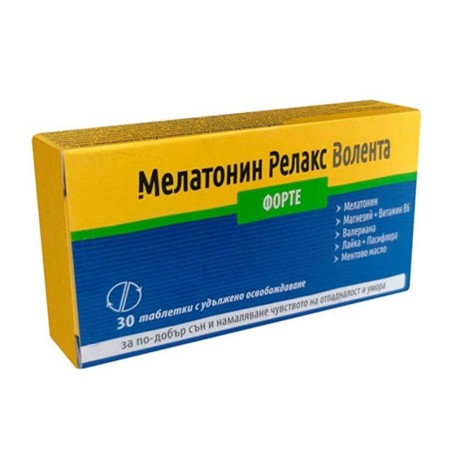 Мелатонин Релакс Волента форте - 30 таблетки
