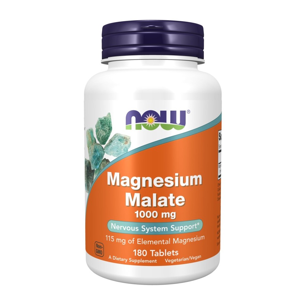 NOW Magnesium Malate 1000 mg - 180 таблетки